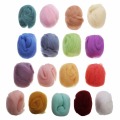 1 Set 5g 17 Colors Merino Wool Fibre Roving For Needle Felting DIY Hand Spinning Fibre Arts Doll Needlework