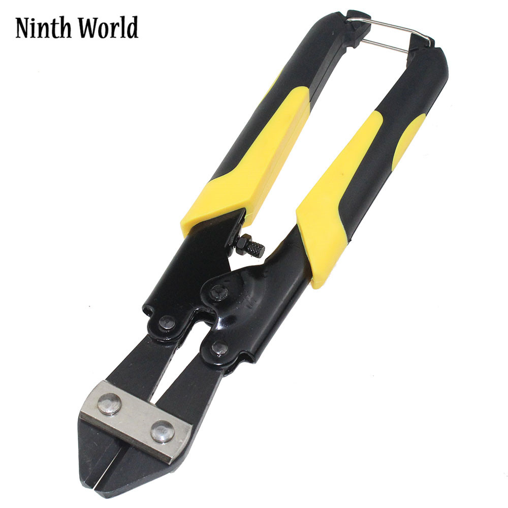 Ninth World 8 Inch Two-color Handle Mini Bolt Cutter Steel Wire Cutting Plier 65 # Manganese Steel Crimping Plier Cutter Tool