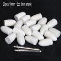 20pc/30pc/50pc Wool Felt Polishing Buffing Round Wheel Grinding Pad 3mm Shank For Dremel Rotary Tool Accessories