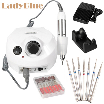 Electric Nail Drill Machine 35000RPM Electric Manicure Machine Cutters Apparatus Pedicure Kit Ceramic Nail Drill Bit Nail Tools