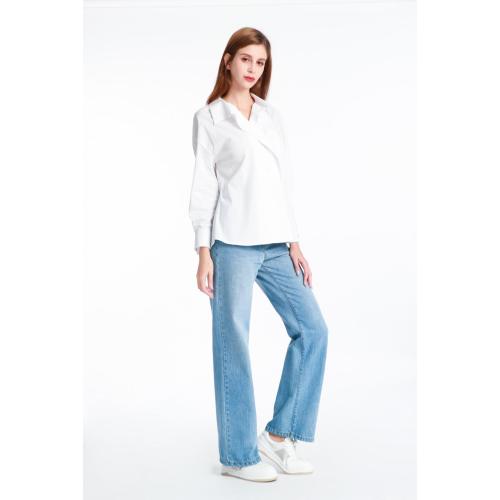 Choose The High Quality Light Blue Denim Straight-leg Trousers etc.