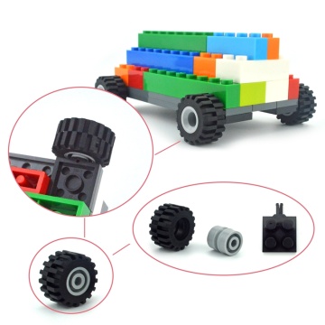 Building Blocks City Classic Cars Wheel Shaft Compatible All Brands Technical Accessories Racing Car MOC parts Bricks