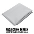 UNIC Universal 16:9 Projection Screen 50 72 84 100 120 130 inch Reflective Fabric For Epson BenQ XGIMI LCD DLP Projector 4K