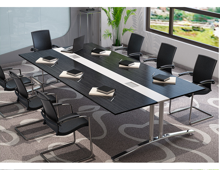 Conference Table Office Furniture wooden+steel office table office desk escritorios de habitación bureau meuble new 240*120*74cm