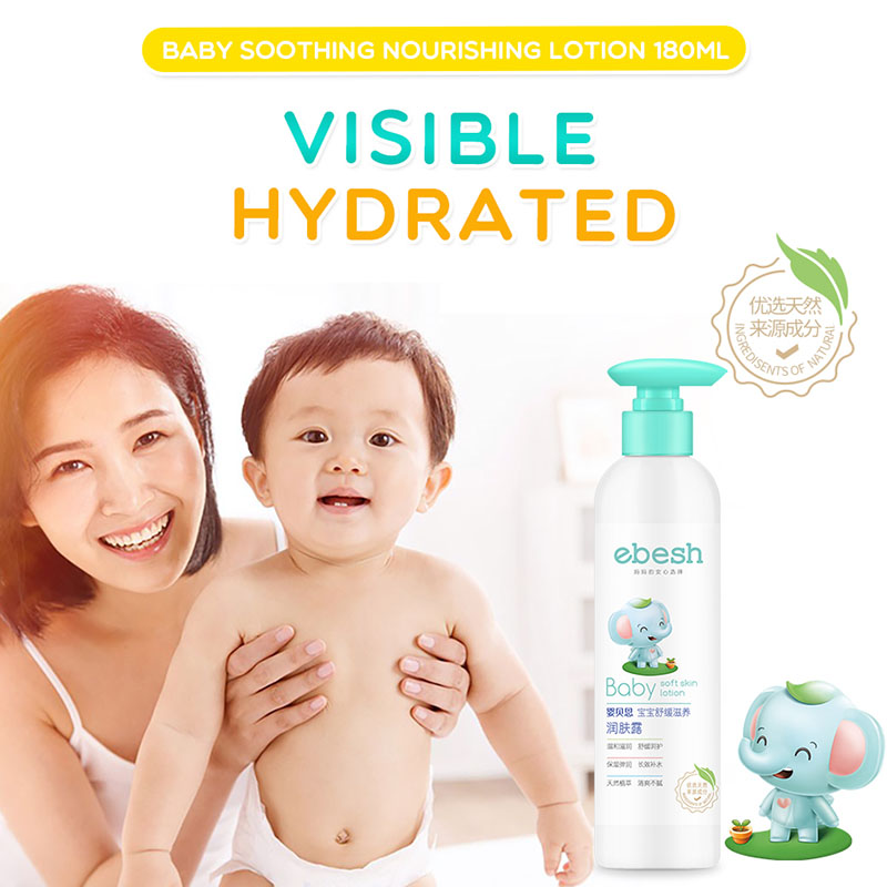 LAIKOU 180ml Baby Soothing Nourishing Whole Body Lotion Deep Moisturizing Fresh Non-greasy Easy To Absorb Without additives