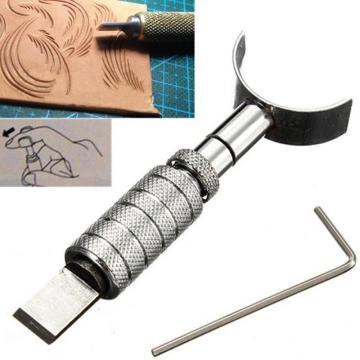 New Stainless Steel 360 Degrees Rotating Leather Engraving Knife DIY tanned Trenching Device Craft Carving Cutting Tools