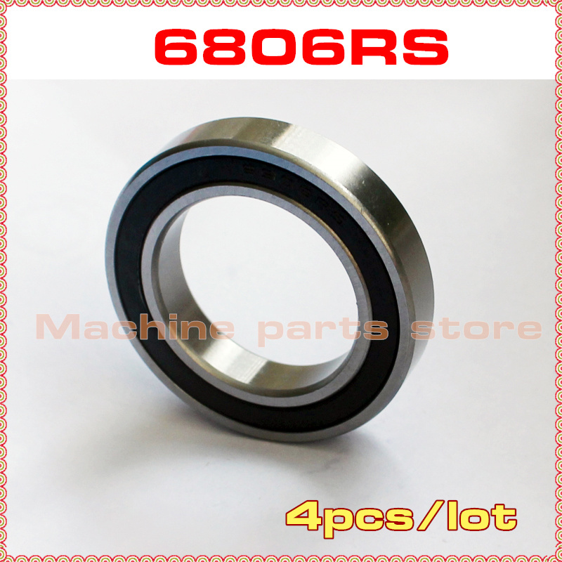 4pcs radial shaft 61806ZZ 6806ZZ ball bearing 30*42*7 30x42x7mm metal shield 61806Z deep groove ball bearing