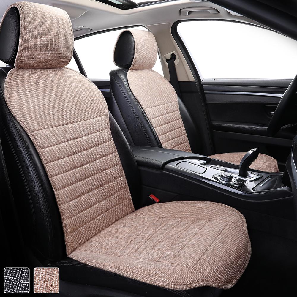 Linen/Flax Car Seats Cushions,not Moves Cushion Pads,non-slide Cool Seat Covers, Auto Accessories For Skoda Octavia DE5 X36