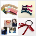Hot Sale 30pcs Stretchy Velvet Elastic Hair Band 22 Colors Girl Ponytail Holder Hair Tie Bracelet 10mm 10Y Velvet Elastic Ribbon