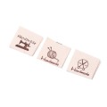 50Pcs Washable Cotton Clothing Labels Cotton tape printing Handmade Embossed Tags DIY Flag Labels For Garment Sewing Accessories