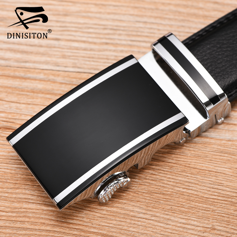 DINISITON Genuine Leather belts for men Designers high quality Luxury automatic buckle belt Waist strap for Hombre male Fashion