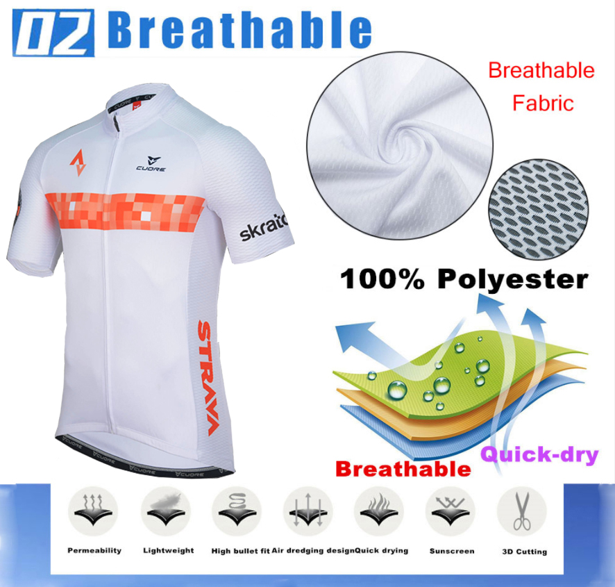 STRAVA Cycling Sets Bike uniform Summer Cycling Jersey Set Road Bicycle Jerseys MTB Bicycle Wear Breathable Cycling Clothing