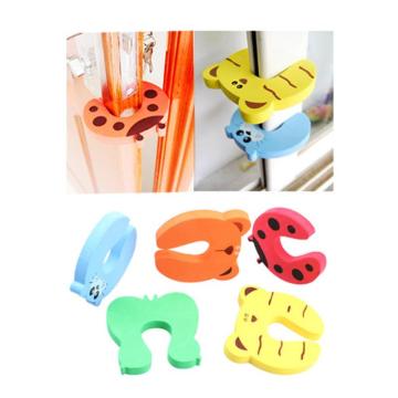 4pcs/Set Children Baby Safety Door Stop Lock Edge Corner Guards Finger Pinch Protection from Children Safety Lock Random Color