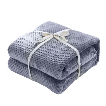 CAMMITEVER Blanket Throw Flannel Aircraft Sofa Office Children Blankets Towel Travel Fleece Mesh Home Bed Cover All Seasons