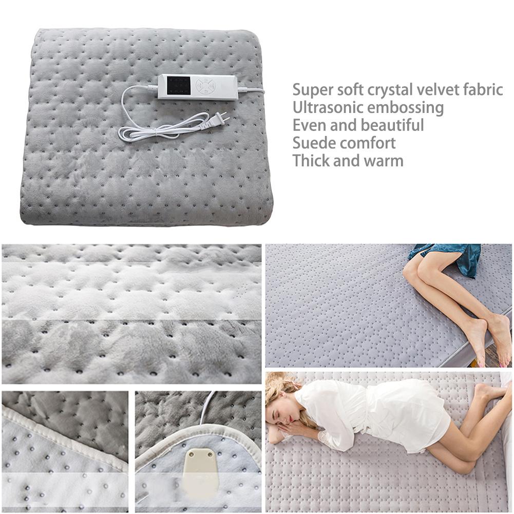 150*180cm Heating Blanket Electric Blanket 10-speed Adjustable Double Blanket Blanket Plush Heated Blanket Winter Heating Pad