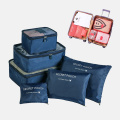 6 pcs/set Travel Organizer Storage zip lock plastic Bags Portable Luggage Clothes Tidy Pouch Suitcase Packing Cube Case Cosmetic