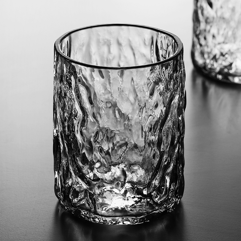 Japanese Style Simplicity Whiskey Glass Creative Tree Texture Design Liquor Brandy Beer Transparent Water Cup Bar Household Vaso