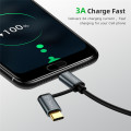 2 in 1 USB Data Cable Micro usb Type C Charger Cable for Samsung Fast Charging Mobile Phone Charge Cable for Xiaomi Huawei Honer