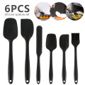 6pcs Cooking Tools Set Non-stick Cooking Spoon Spatula Ladle Egg Beaters Silicone Heat-Resistant Cream Scraper Kitchen Tools