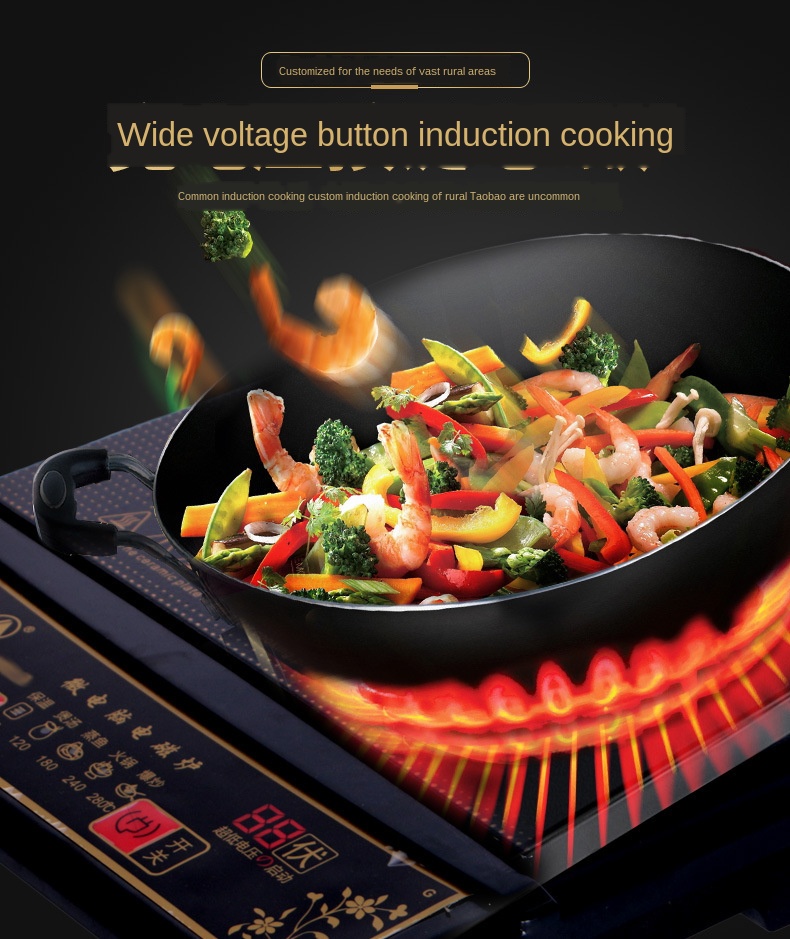 Touch control waterproof 2000W electric ceramic stove cookers mute technology upgrade section induction cooker