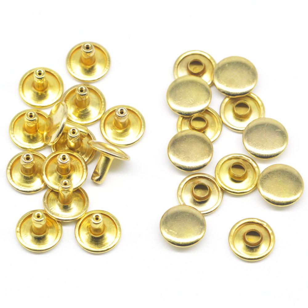 KALASO 20Pcs 12mm Double Caps Studs Rivets Set DIY Crafts Leathercraft Supplies Collision Rock Shoe Bag Belt Accessories