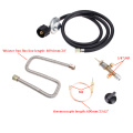 Propane Fire Pit Fireplace Parts Gas Control Valve System Regulator Valve With Hose 600mm Universal M8 Thermocouple