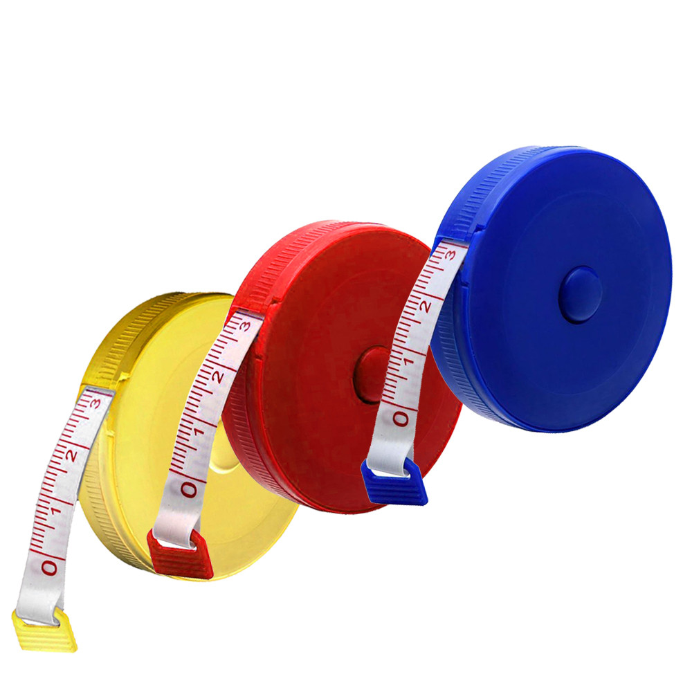 150cm/45cun Tape Measure Portable Retractable Ruler Children Height Ruler Sewing Machine Sticker Roll Tape Body Random Color FD