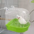 Bird Bath Box Tiger Skin Parrot Bathtub Bird Bath Utensil Peony Supplies Bird With Bage Thrush Toy Bath Bird