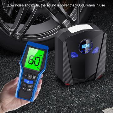 12V Air Compressor Digital Tire Inflator Air Pump For Car Bicycles Motorcycle Tires Basktball With 4 LED Lights Combined Lightin