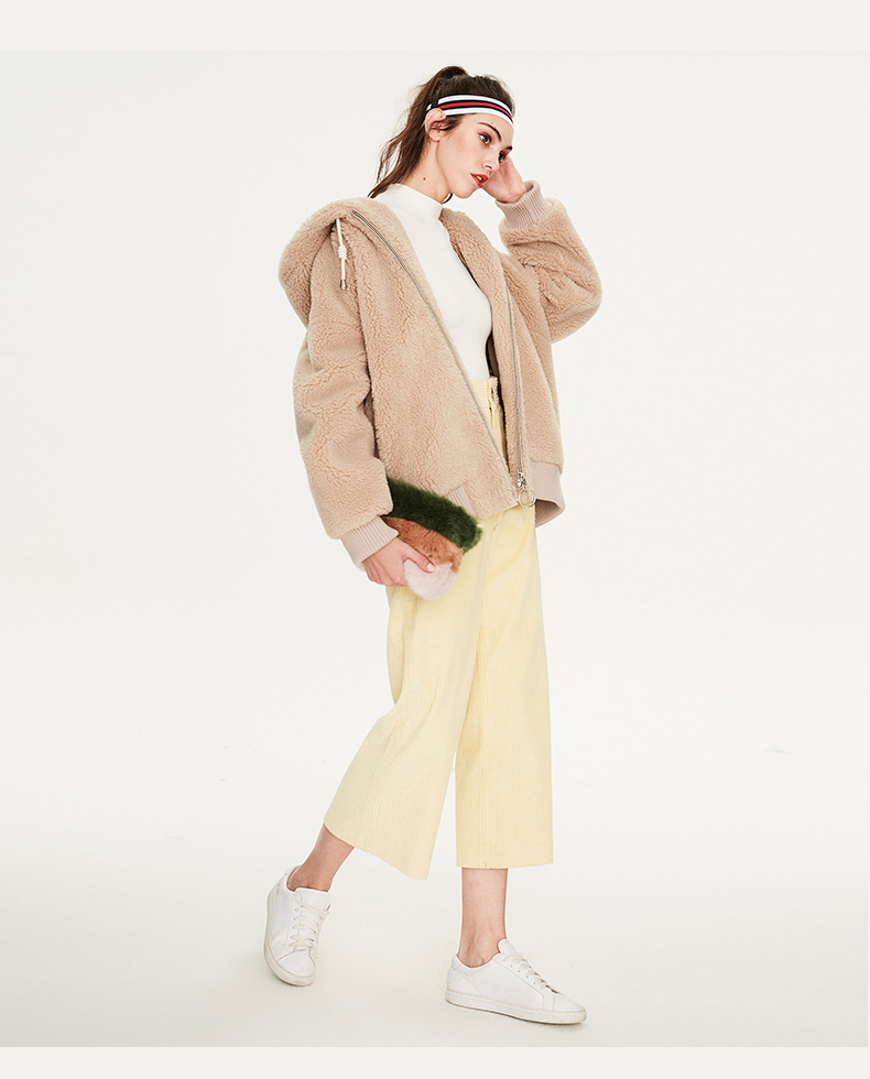 Winter Women Zipper Sherpa Hoodie