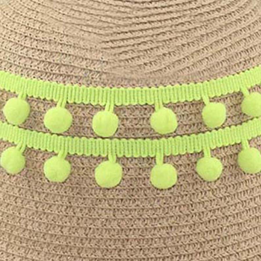 DIY Craft 20yards/lot Pompom Trim Pom Decoration Tassel Ball Fringe Ribbon Home Decoration Material Apparel Sewing Accessories