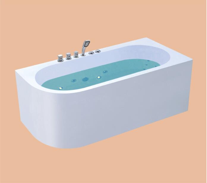 1700mm Fiberglass whirlpool Bathtub Acrylic HydromassageSurfing Bubble Mixer Tub NS3001B