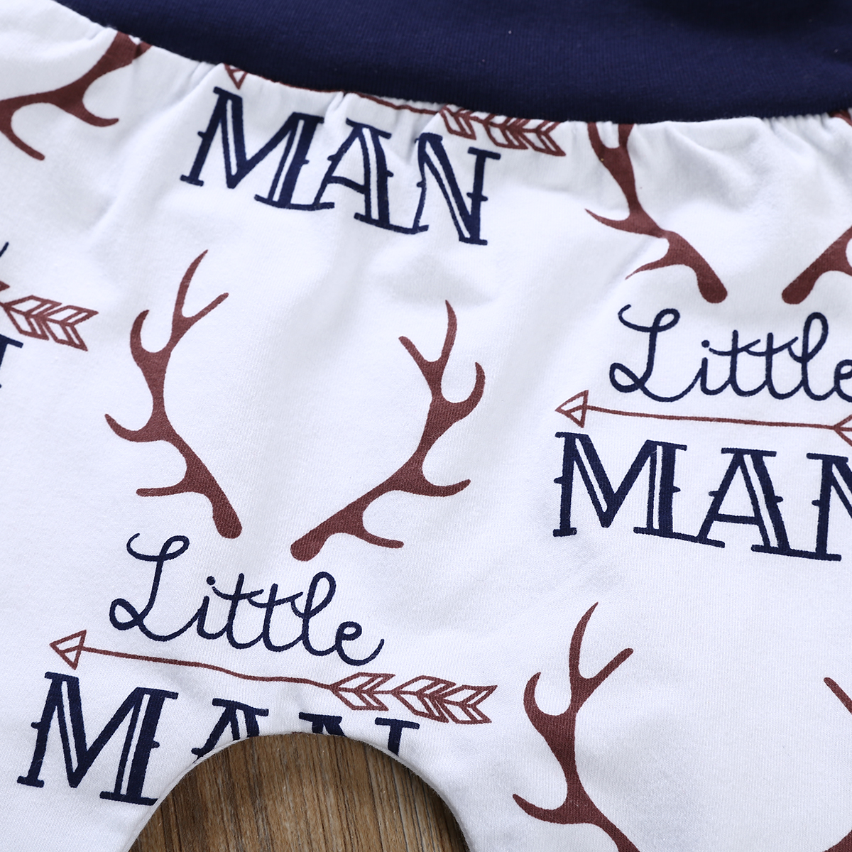 2019 Brand New Mommy's Other Man Newborn Baby Boy 3PCS Outfits Clothing Short Sleeve Cotton Bodysuit Tops Deers Pant Trouser Hat