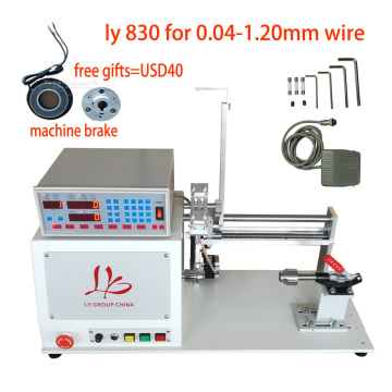 LY 830 coil winding machine New Computer C Automatic Wire winder Dispenser Dispensing Machine 220V 110V for 0.04-1.2mm wire 400W