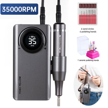 35000RPM Nail Drill Machine For Manicure Rechargeable Nail Gel Polisher Nail File Apparatus For Manicure Electric Nail Drill