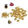 100pcs Badge Hat Pin Backs Metal Tacks Butterfly Clutch Back Pins Lapel Scatter Pin Fasteners Silver