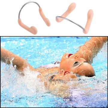 New Durable Swimming Nose Clip Silicone Practical No-skid Soft Silicone Steel Wire Nose Clip Men Women Swimming Diving Euipment