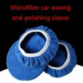 5pcs Polishing Bonnet Buffer Pad Microfiber Bonnet Car Polisher Pad Cover Q39F
