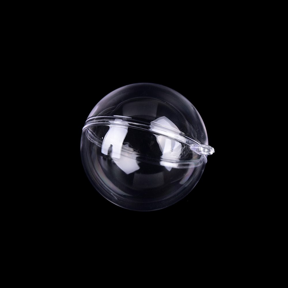 New 15PCs DIY Bath Bomb Crafting Mold Clear Plastic Fillable Ball Ornament Christmas