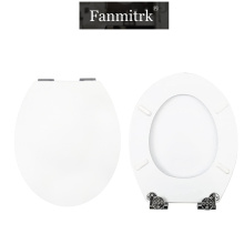 Fanmitrk white MDF toilet seat easy to clean