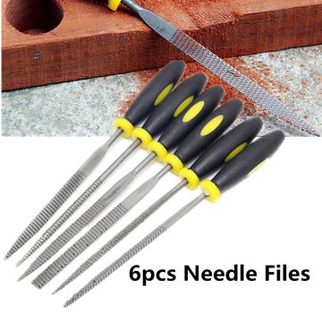 6pcs Hand Tools Set Mini Files Set Metal Filing Rasp Needle Files Wood Tools Hand Woodworking