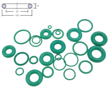 CS 1.5mm OD 4-50mm Green FKM Fluorine Rubber Oil Sealing Gasket O Ring