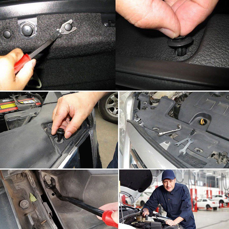 445Pcs Car Accessories Auto Fastener Clip Push Pin Rivet Trim For Subaru/Nissan/Toyota/GEELY/Chevy/LiFan/Hyundai/Citroen/Lexus