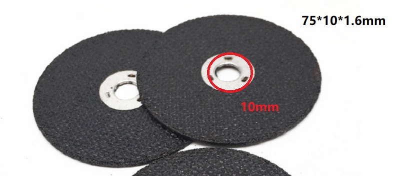 10pcs 75*ID10*T1.2mm Resin Cutting Wheel Disc 3" Cutting discs For Rotary Tool Angle Grinder Cutting Metal Stainless Steel