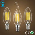 2W 4W 6W E14 220V AC LED Filament Candle Bulbs 360 Degree bulb New Design lamp Replace Incandescent Light Energy Saving Dimmable