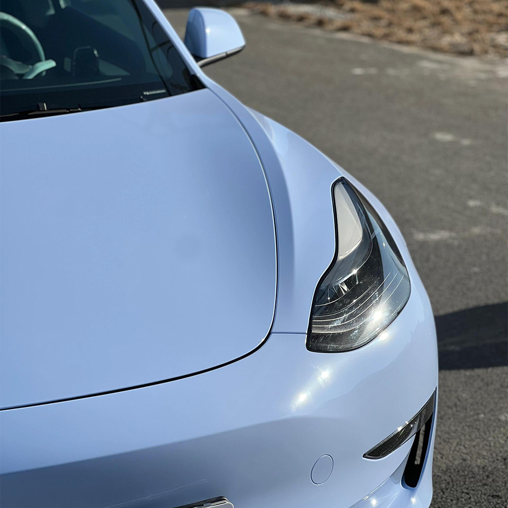 Mist Blue Wrap For Car