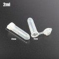 100pcs 0.2ml~10ml Home Garden Storage Clear Plastic Bottles Centrifuge Tube Transparent Bottles Container With Cap