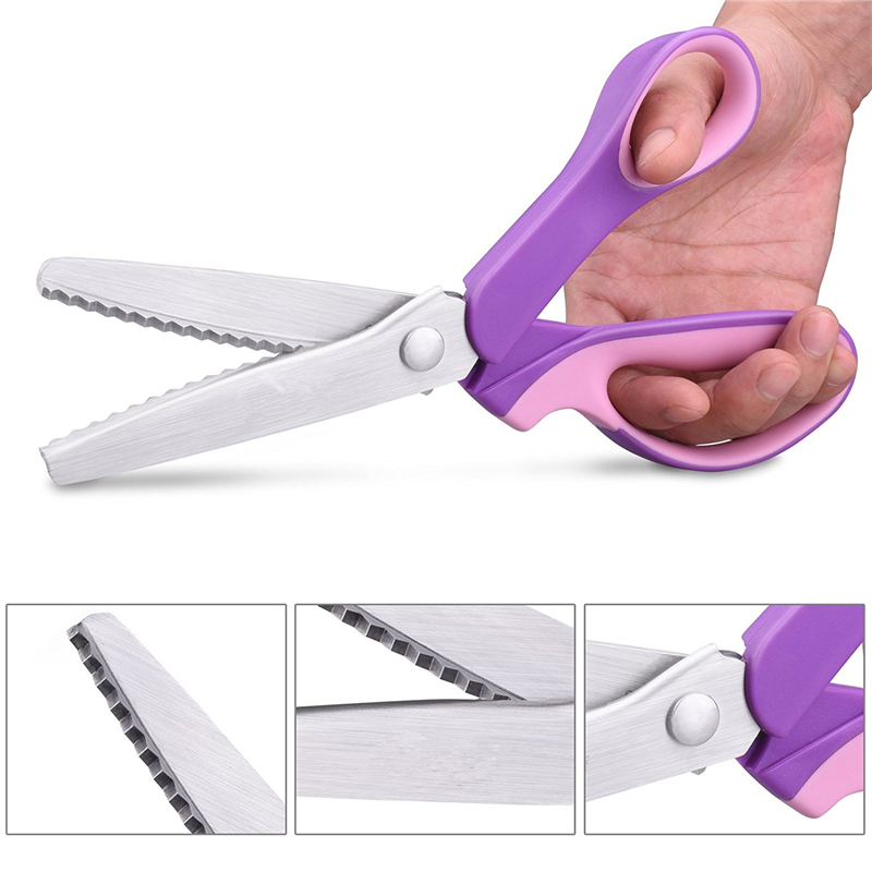 High-quality Pinking Shears Sewing Cut Dressmaking Tailor Leather Handicraft Fabric Upholstery Dressmaking Sewing craft scissors