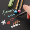 10Pcs Waterproof Metalic Paint Silver Marker Pens Sheen Glitter Arts DIY Photo Album Writing Pen Set