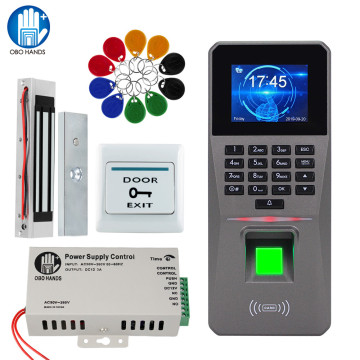 OBO RFID Door Access Control System Kit Set TCP/IP/ USB Fingerprint Biometric Keypad Reader + Electric Magnetic Electronic Locks